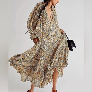 Free People Feeling Groovy Floral Maxi Dress